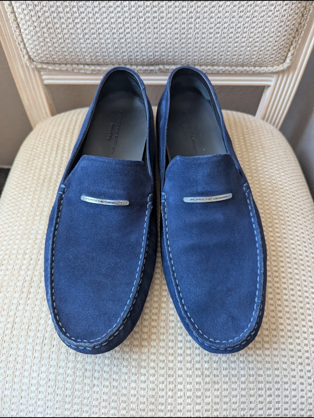 Porsche Design Men's Navy Suede Loafers